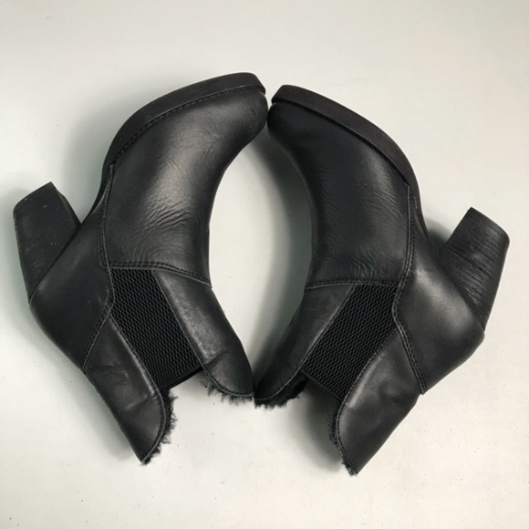 Emu Australia Black Fur Lined Ankle Boots Sz 5 New - Picture 3 of 8